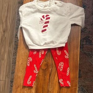 Cat & Jack White and Red Baby Outfit